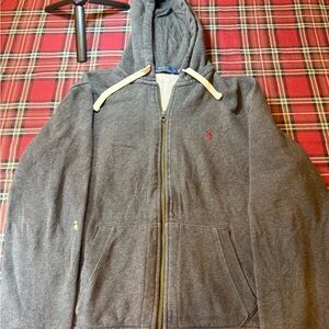 Polo by Ralph Lauren Charcoal Hoodie with Yellow Accents